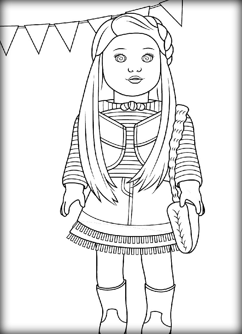 Atlanta Coloring Sheets For Girls
 American Girl Doll Coloring Pages coloringsuite