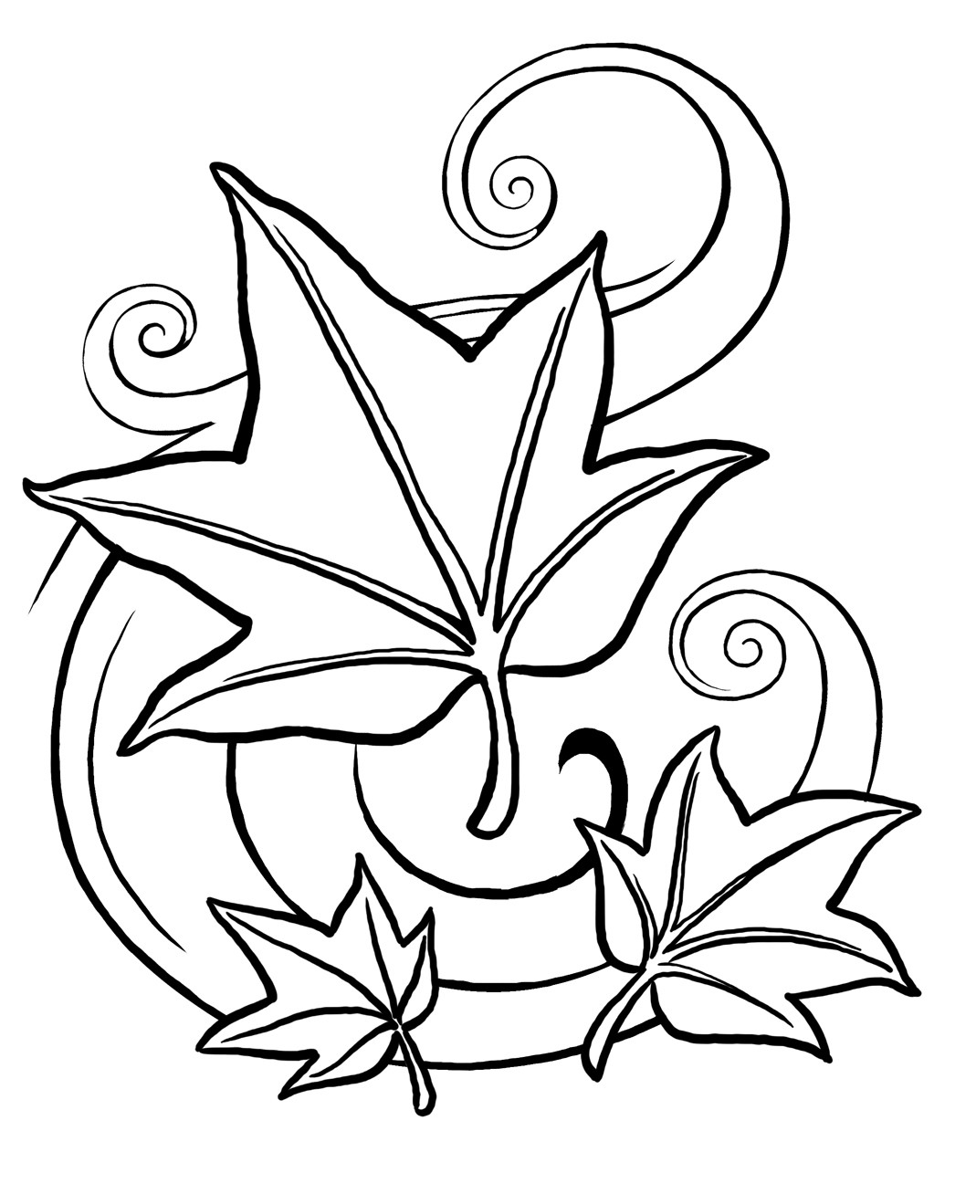 Autumn Leaves Coloring Pages
 Free Printable Leaf Coloring Pages For Kids
