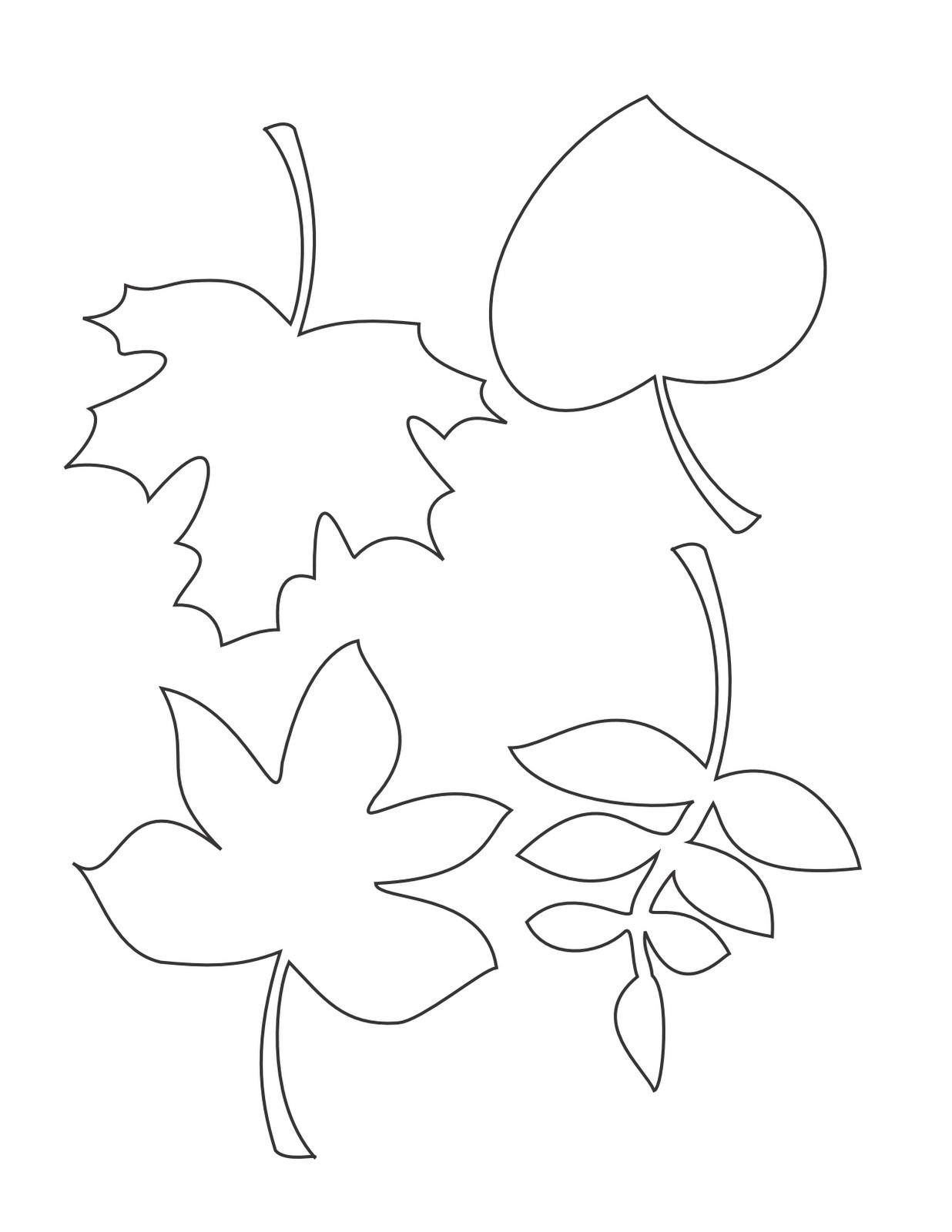 Autumn Leaves Coloring Pages
 Fall Leaves Coloring Pages coloringsuite