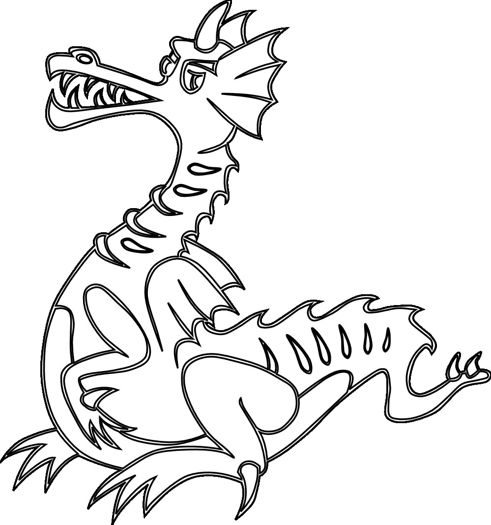 Awesome Coloring Pages For Kids
 Free Printable Dragon Coloring Pages For Kids