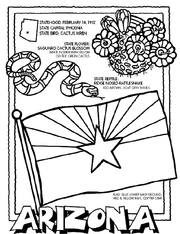 Az Coloring Pages
 Arizona