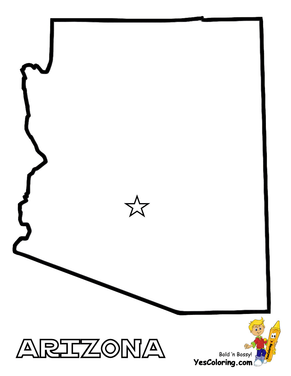 Az Coloring Pages
 Free Map of Each State Alabama Maryland