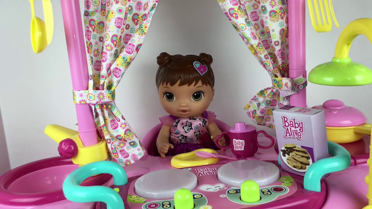 Best ideas about Baby Alive Kitchen
. Save or Pin Baby Alive Cook n Care Kitchen with Super Snackin Lily and Now.