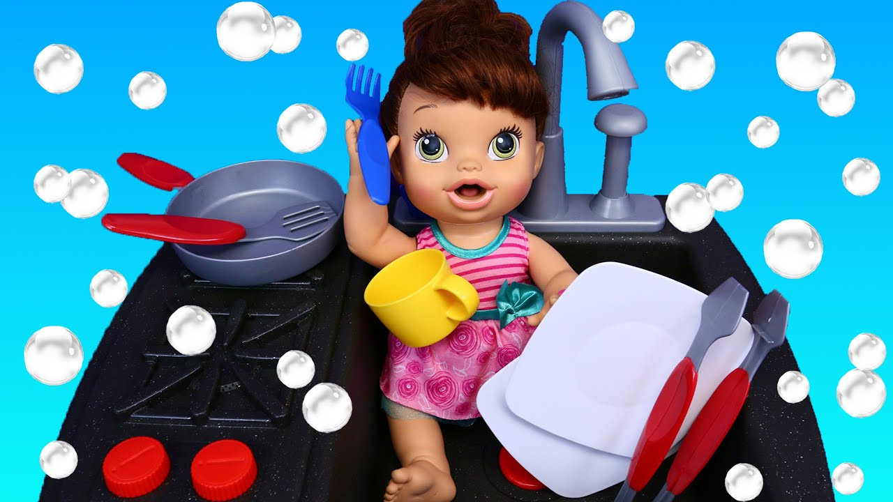 Best ideas about Baby Alive Kitchen
. Save or Pin Baby Alive Lucy Plays With Little Tikes Play Kitchen Now.