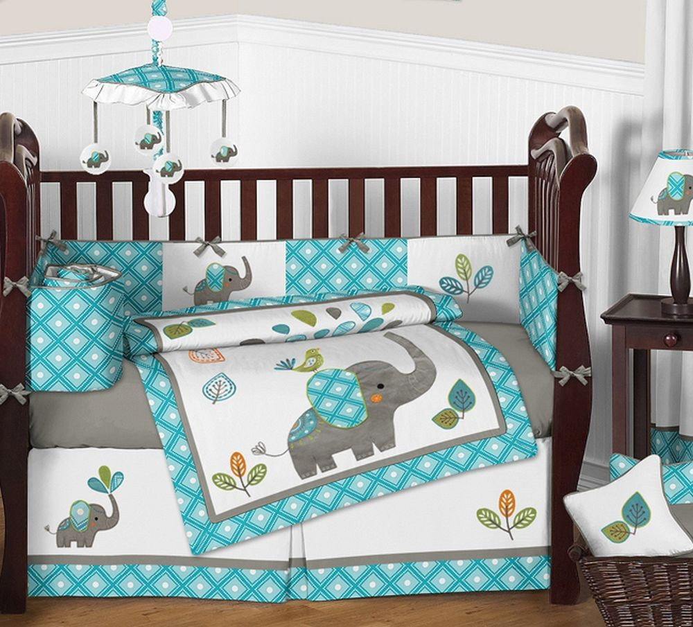 Best ideas about Baby Bed Room Sets
. Save or Pin Mod Elephant Crib Bedding Set by Sweet Jojo Designs 9 Now.