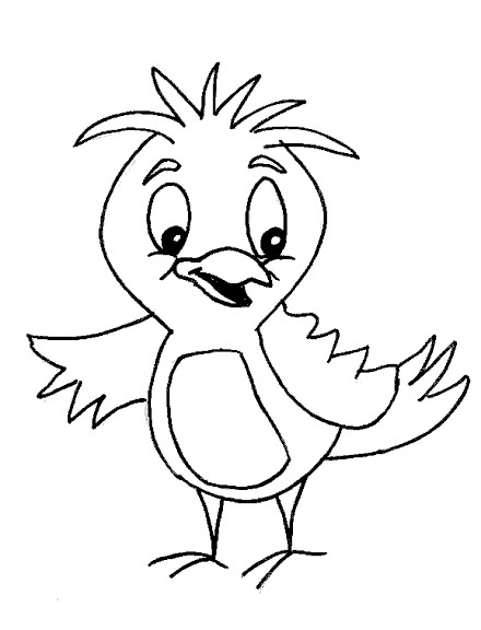 Baby Bird Coloring Pages
 Cute Baby Birds Coloring Pages To Printables