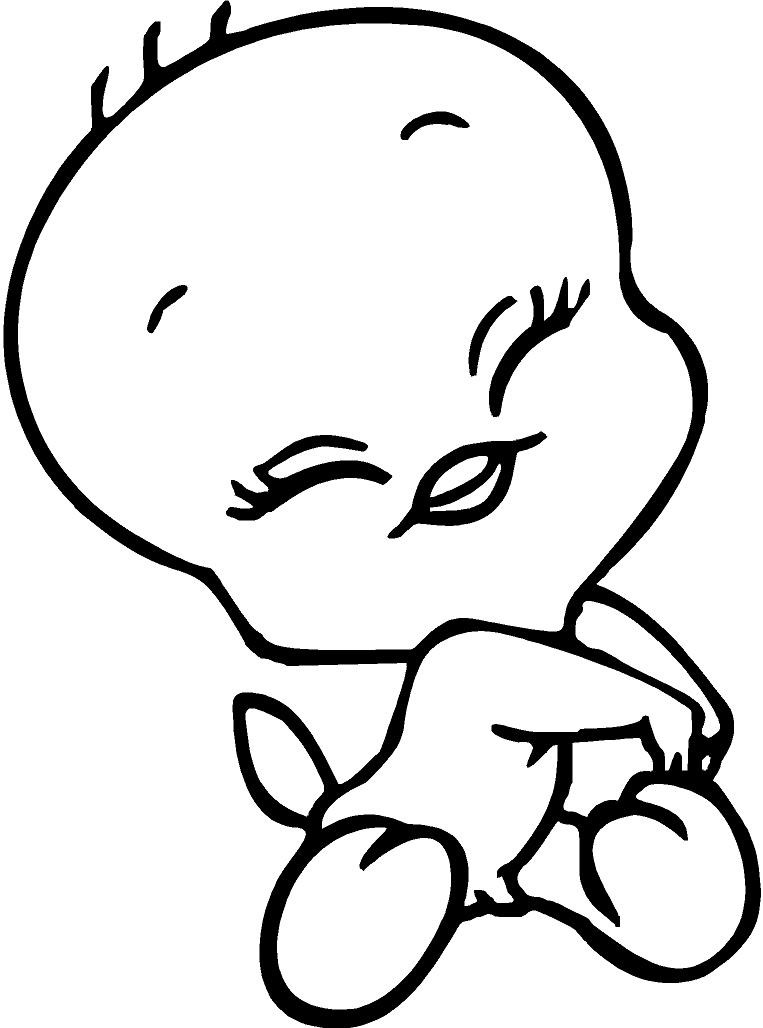 Baby Bird Coloring Pages
 Baby Tweety Coloring Pages AZ Coloring Pages