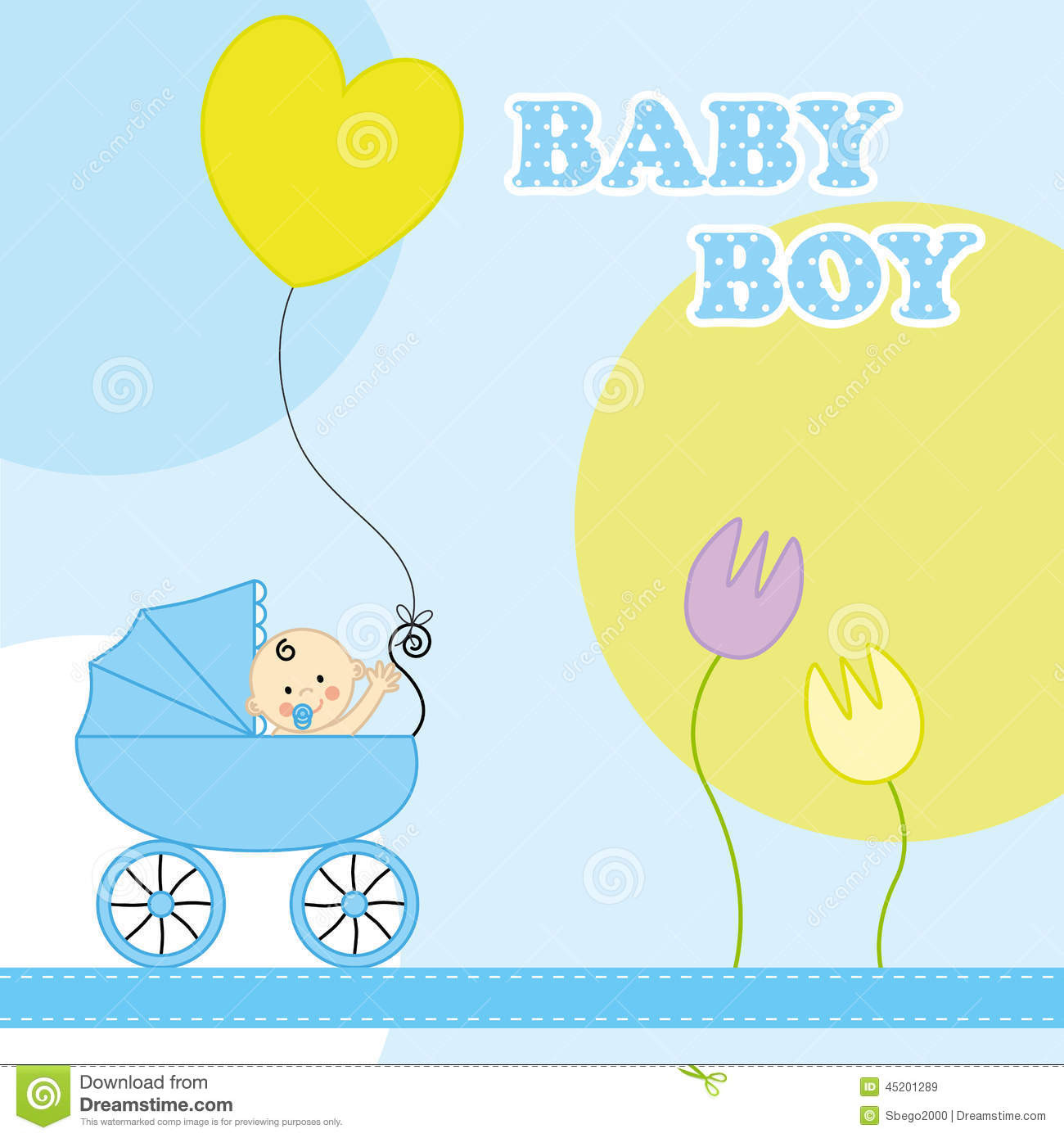 Baby Birthday Card
 Baby boy birthday card stock vector Illustration of