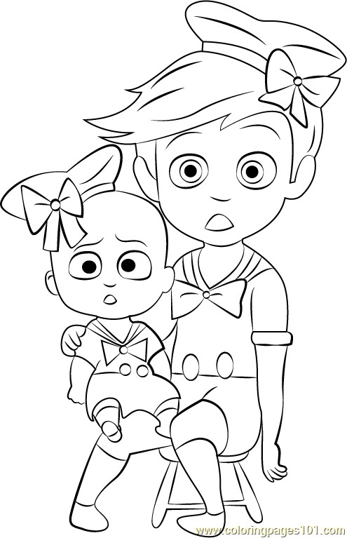 Baby Boss Coloring Pages
 Boss Baby Costume Coloring Page Free The Boss Baby