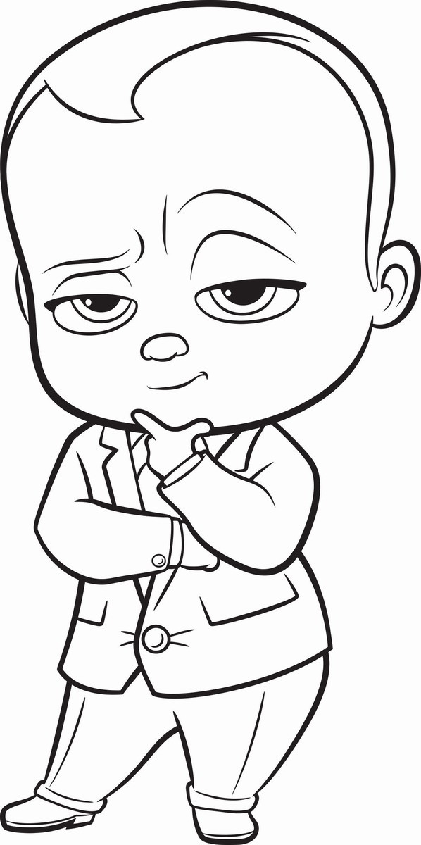 Baby Boss Coloring Pages
 The Boss Baby Coloring Pages