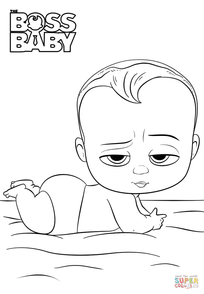 Baby Boss Coloring Pages
 Boss Baby coloring page