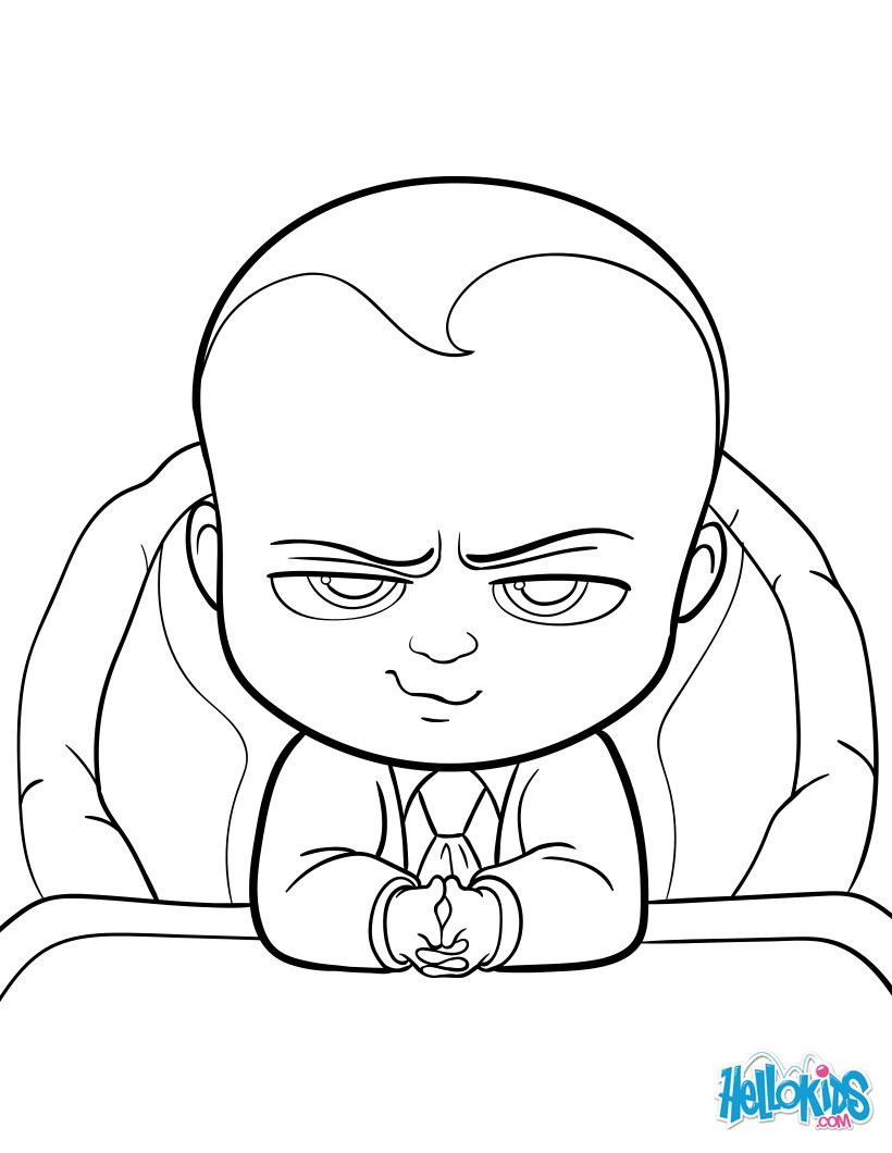 Baby Boss Coloring Pages
 Boss baby coloring pages Hellokids