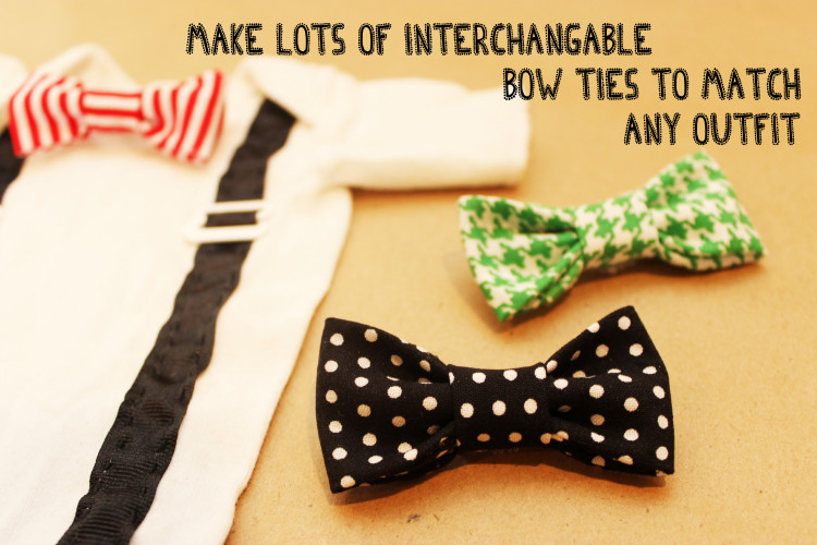 Baby Bow Tie DIY
 DIY esie The Perfect Shower DIY How to Make a Tie