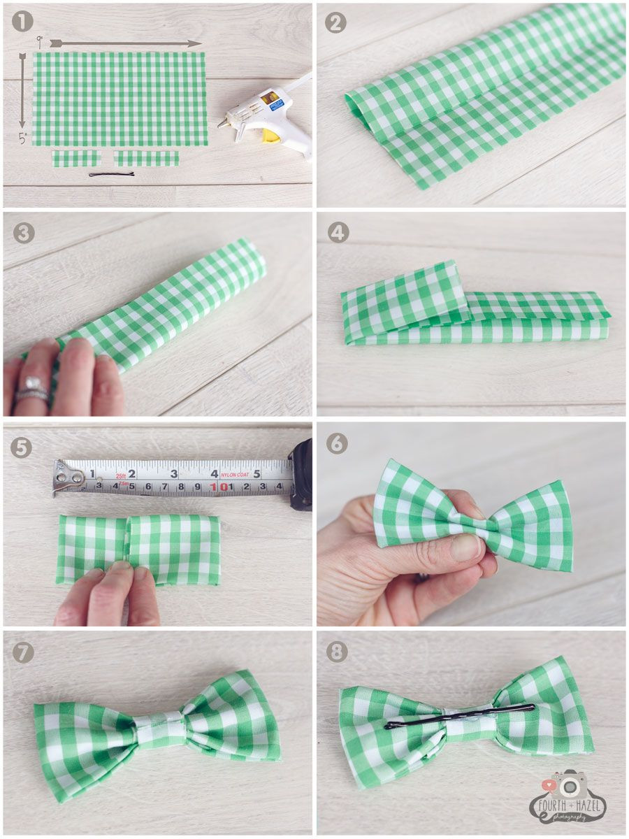 Baby Bow Tie DIY
 No Sew Bow on Pinterest