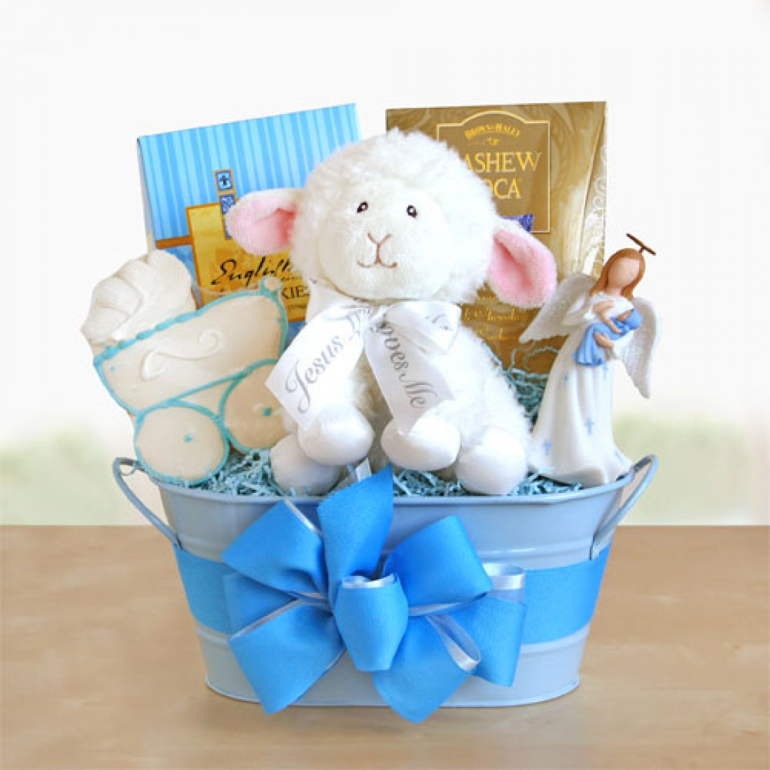 Baby Boy Baptism Gift Ideas
 Blue Boy Christening Gift Baskets