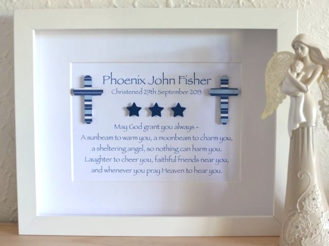 Baby Boy Baptism Gift Ideas
 Naming Day Christening Cross Baby Baptism Personalised