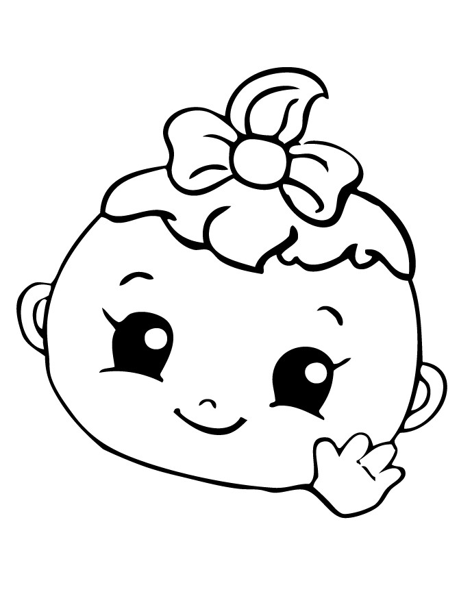 Baby Coloring Pages For Girls
 Baby Coloring Pages