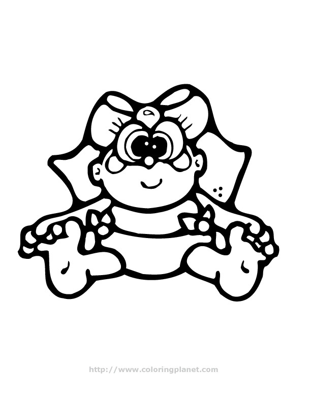 Baby Coloring Pages For Girls
 Baby Girl Coloring Pages Coloring Home