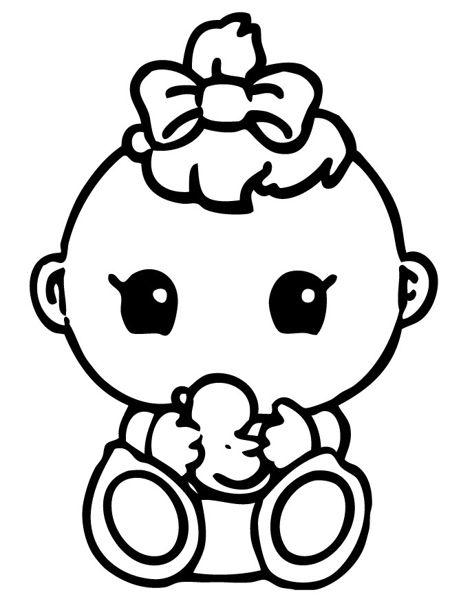 Baby Coloring Pages For Girls
 Squinkies Baby Coloring Page