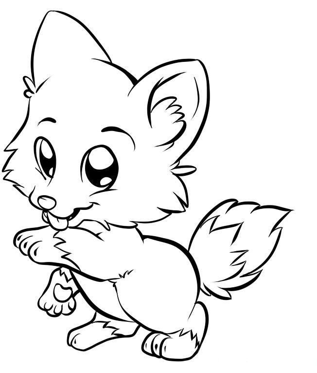 Baby Fox Coloring Pages
 Cute Baby Fox Coloring Pages Coloring Home