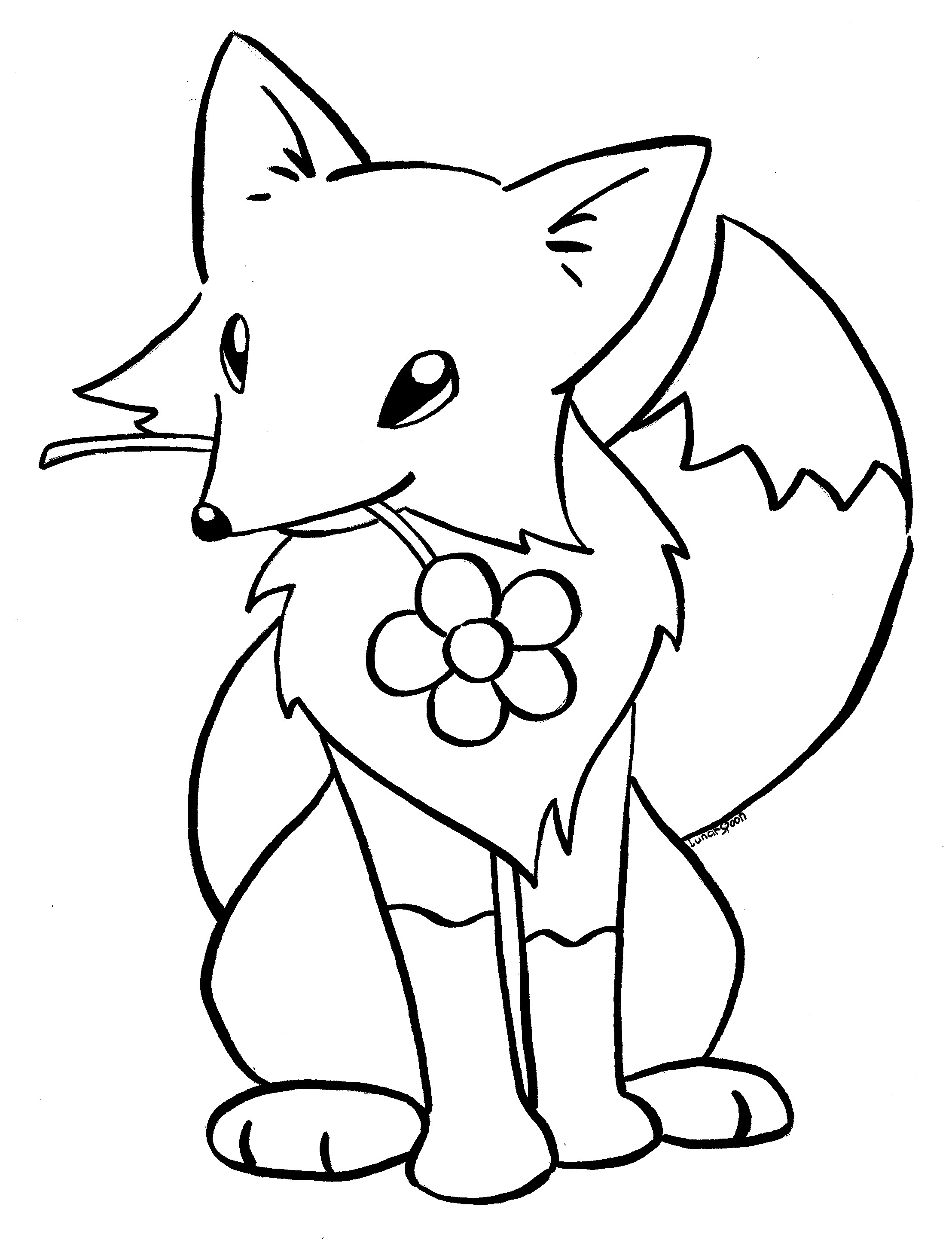 Baby Fox Coloring Pages
 Cute Baby Fox Coloring Pages Coloring Home