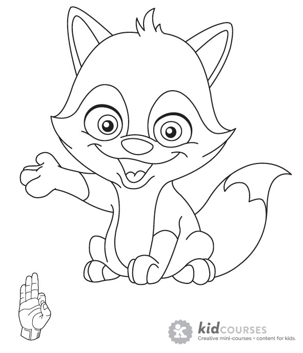 Baby Fox Coloring Pages
 What Does a Fox Say Answers for KidskidCourses