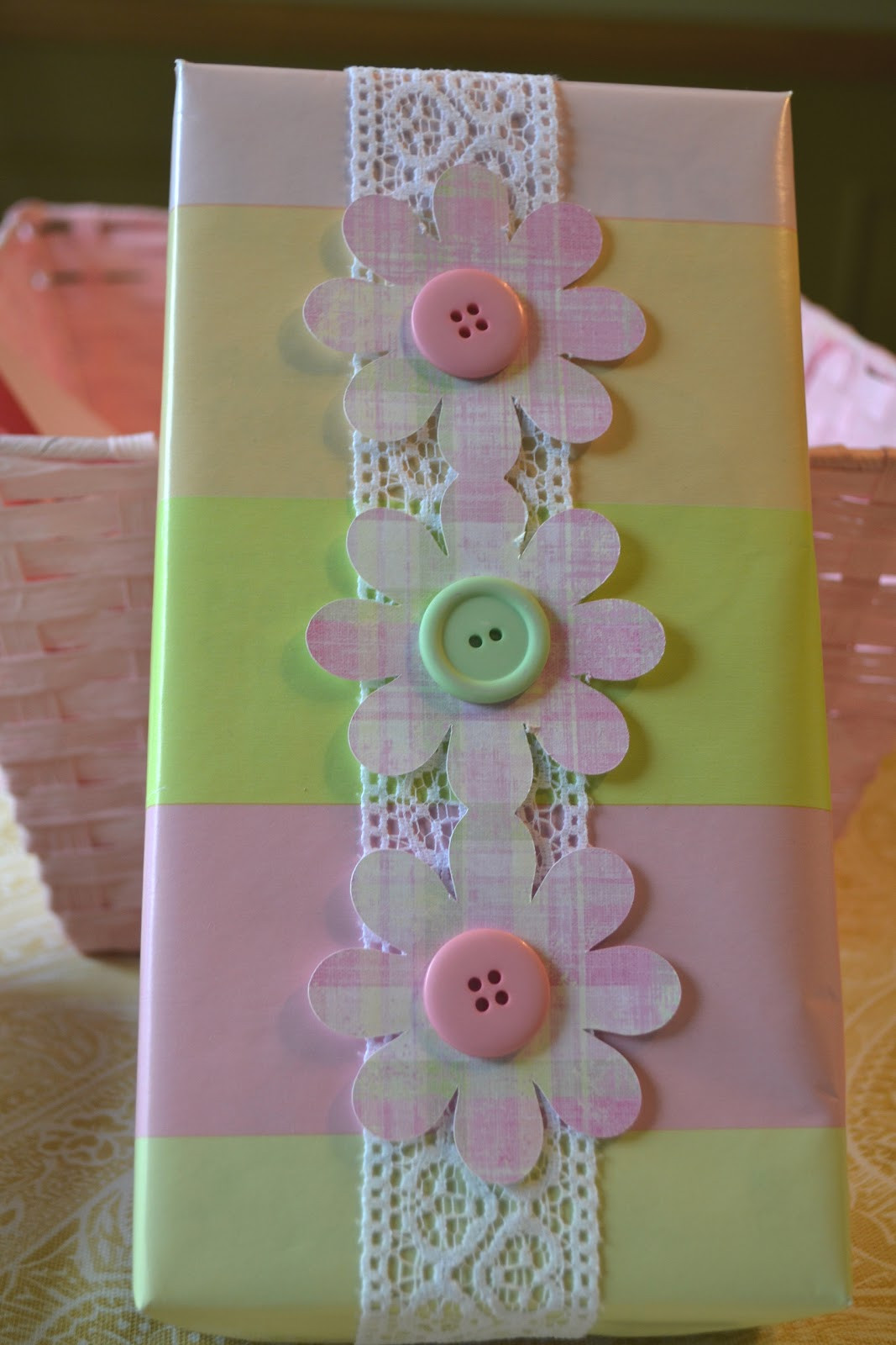 Baby Gift Wrap Ideas
 Corner of Plaid and Paisley Baby Shower Gift Wrap