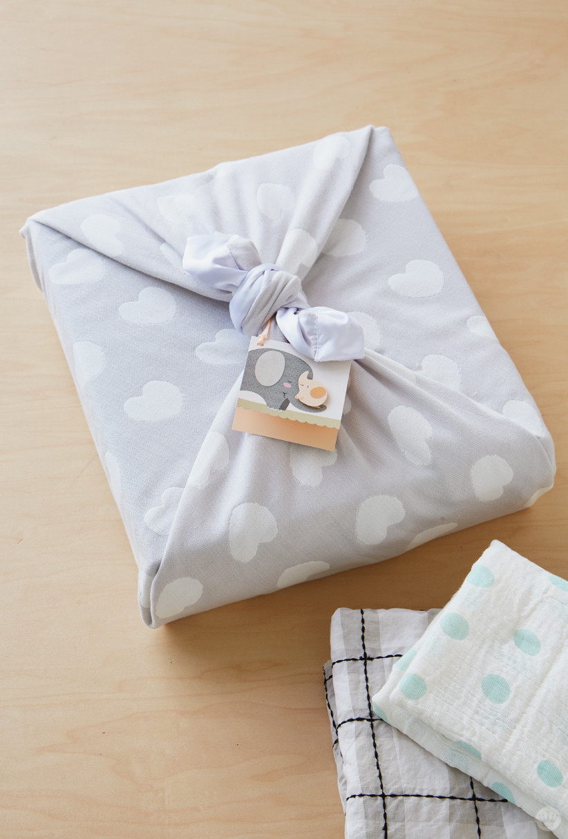 Baby Gift Wrap Ideas
 Baby t wrap ideas Showered with love Think Make