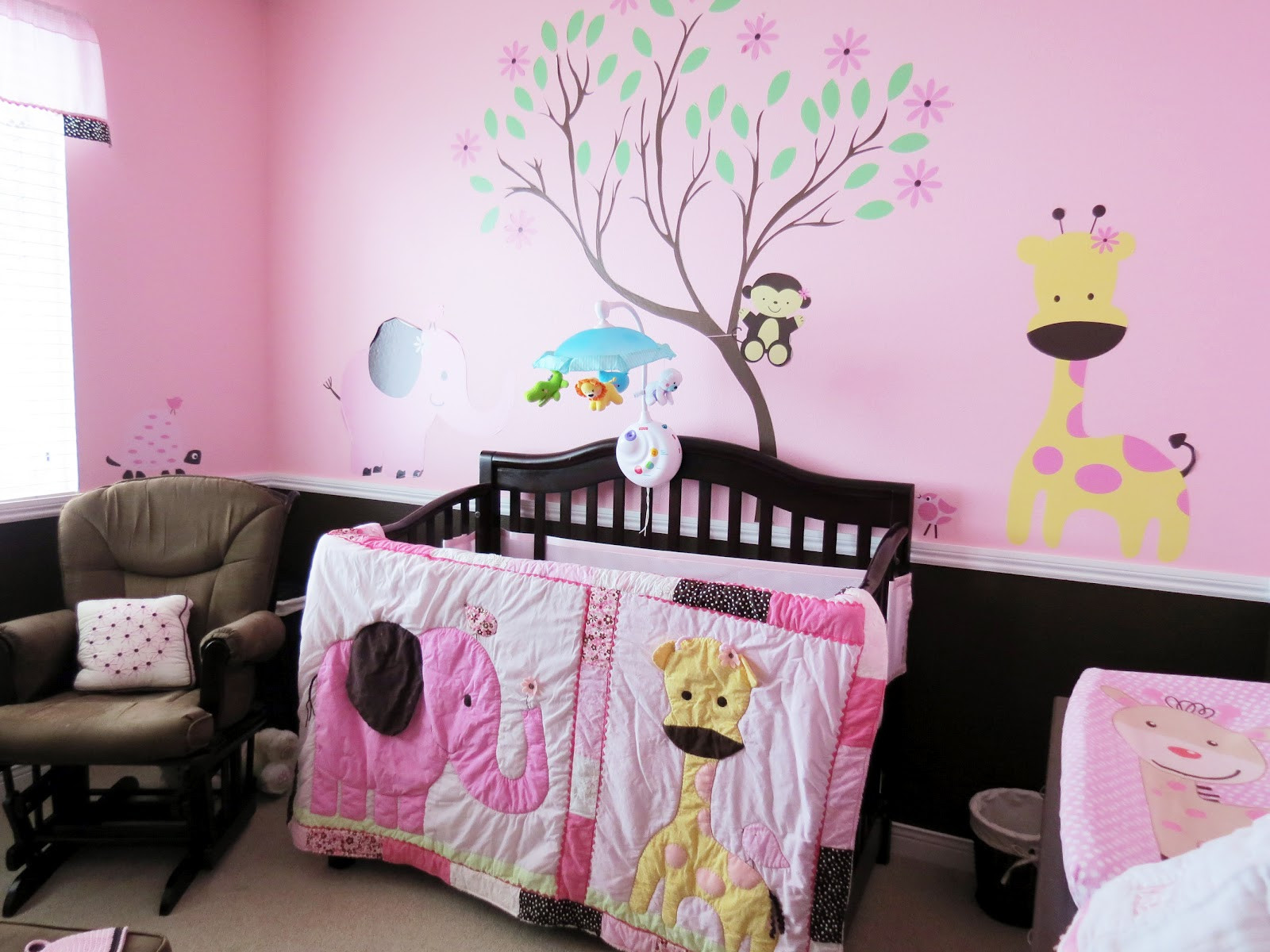Best ideas about Baby Girls Bedroom Themes
. Save or Pin Creative Tradition Pink & Chocolate Baby Girl Jungle Now.