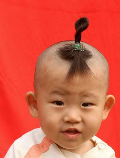 Baby Hair Cut
 Six Strangest Chinese Haircuts
