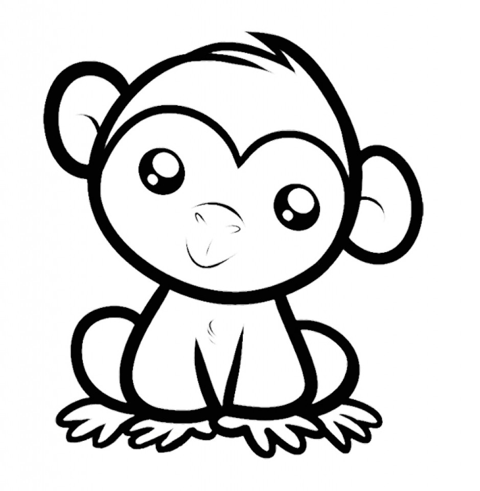 Baby Monkey Coloring Pages
 Get This Baby Monkey Coloring Pages