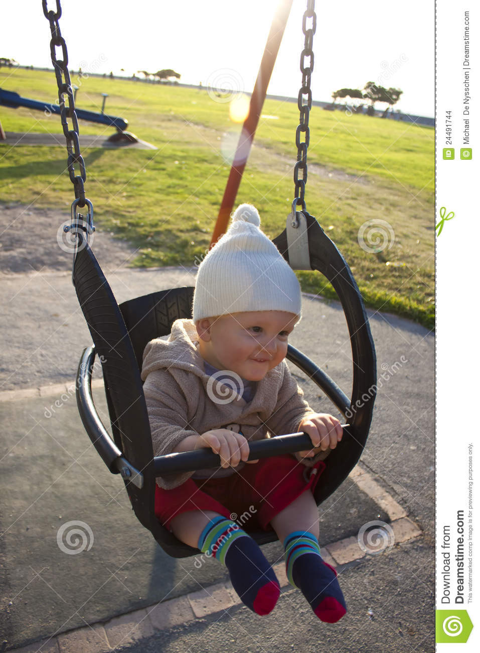 Best ideas about Baby Outdoor Swing
. Save or Pin Baby In Outdoor Swing Stock Image Now.
