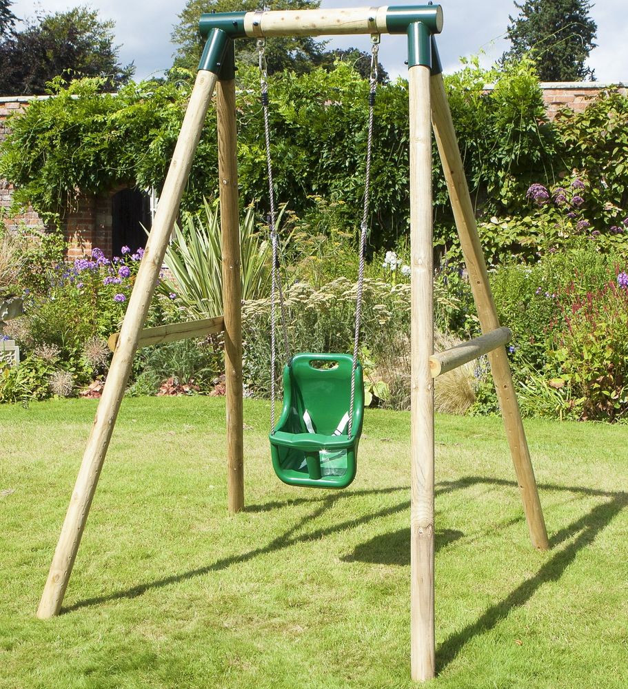 Best ideas about Baby Outdoor Swing
. Save or Pin Rebo Pluto Baby Wooden Garden Swing Set Baby Swing Now.
