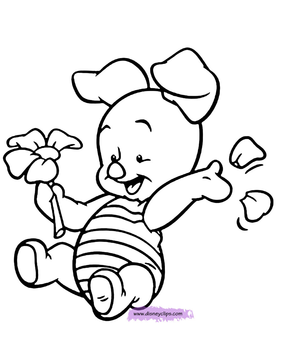 Baby Pig Coloring Pages
 Baby Pooh Coloring Pages