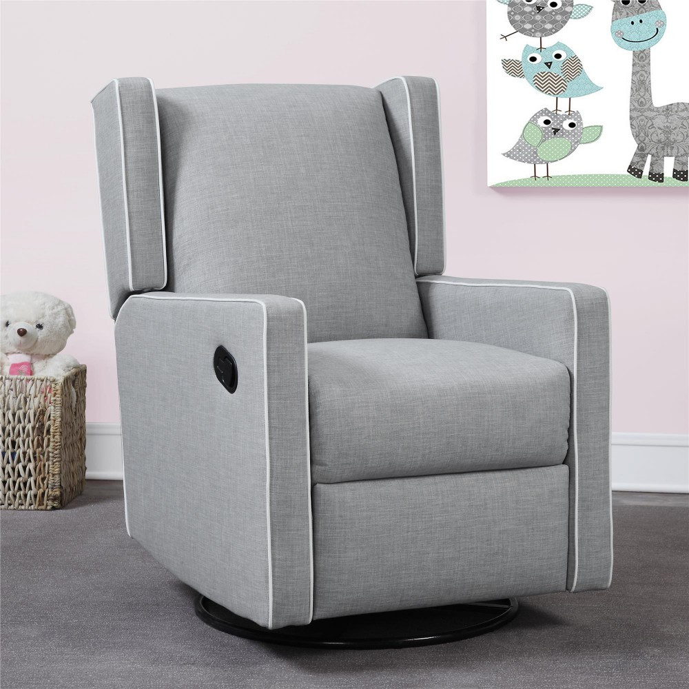 Best ideas about Baby Reclining Chair
. Save or Pin Baby Knightly Everston Swivel Glider Recliner in Gray Now.