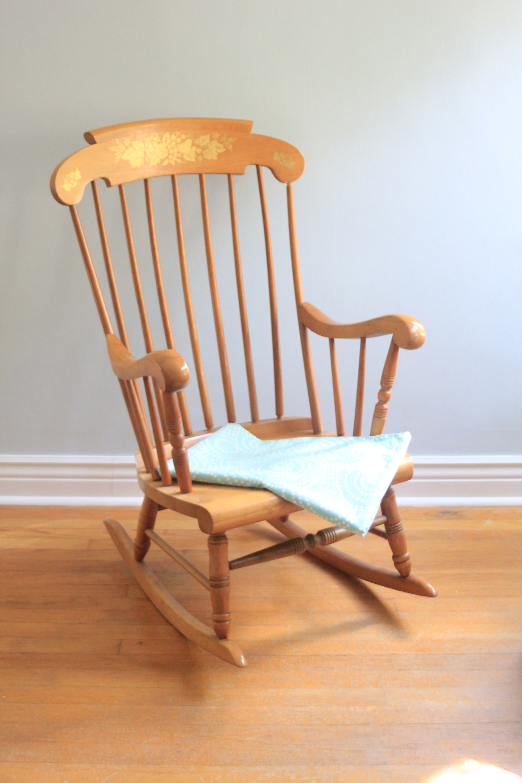 Best ideas about Baby Rocking Chair
. Save or Pin Grandpa s Rocking Chair Brightened Up for New Baby Nursery Now.