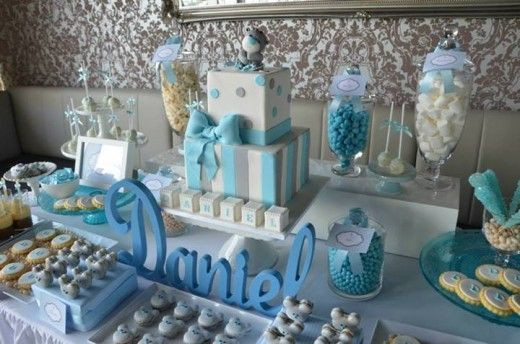 Best ideas about Baby Shower Candy Table For Boy
. Save or Pin Blue Bear Baby Shower or Christening Ideas from Sugar Now.