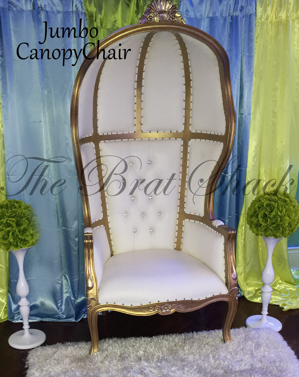 Best ideas about Baby Shower Chair
. Save or Pin Elegant Canopy Chair for Rent The Brat Shack Party Store Now.