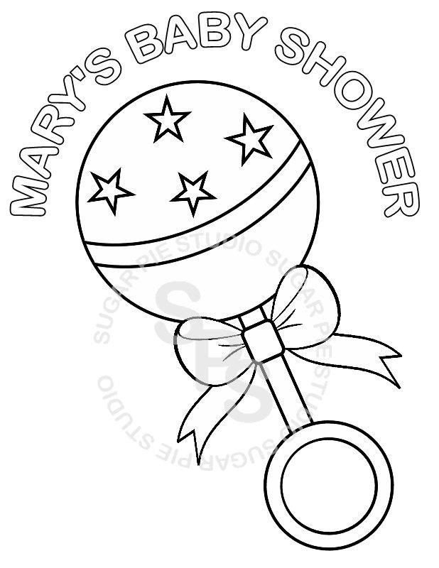 Baby Shower Coloring Book Pages
 Baby Shower Coloring Page Coloring Home
