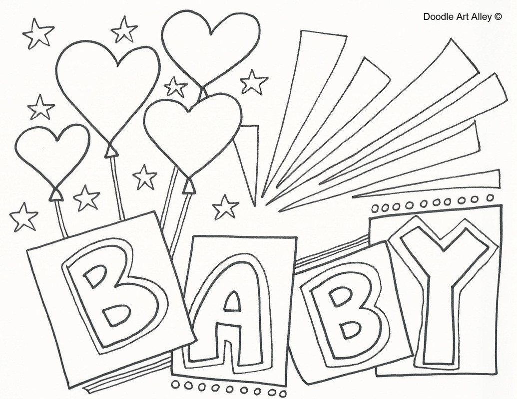 Baby Shower Coloring Book Pages
 Baby Shower Coloring Pages for Kids Gallery