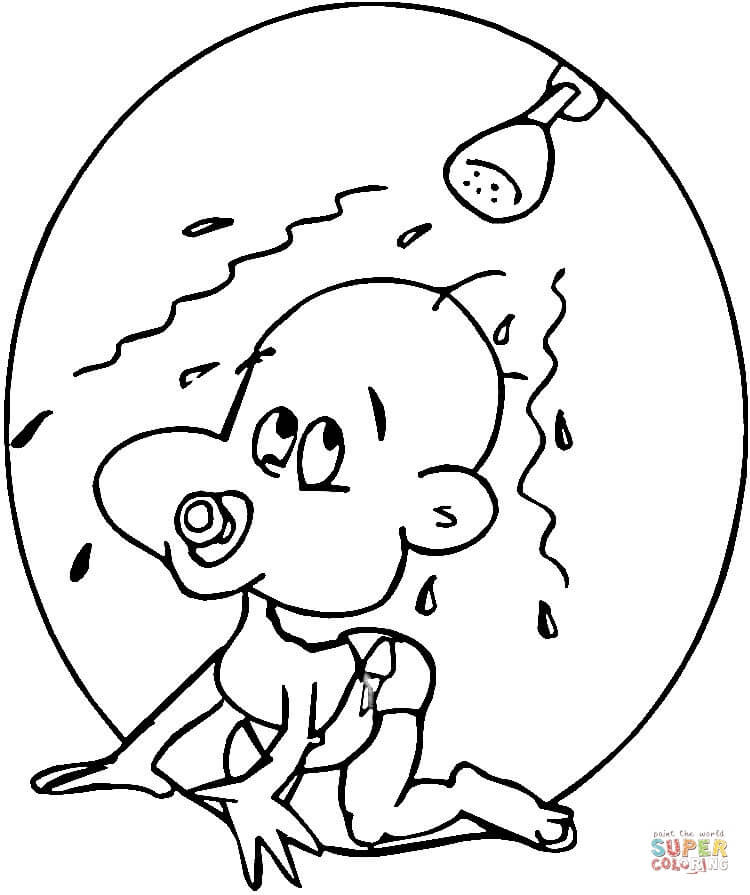 Baby Shower Coloring Book Pages
 Baby Shower coloring page