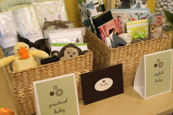 Baby Shower Gift Basket Ideas For Guests
 "Cute as a button" baby shower Paper Source Blog