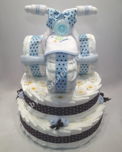 Baby Shower Gift Ideas For A Boy
 Tricycle diaper cake unique baby shower t ideas for