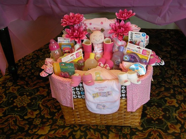 Baby Shower Gift Ideas For Girl
 Baby shower t basket for a girl