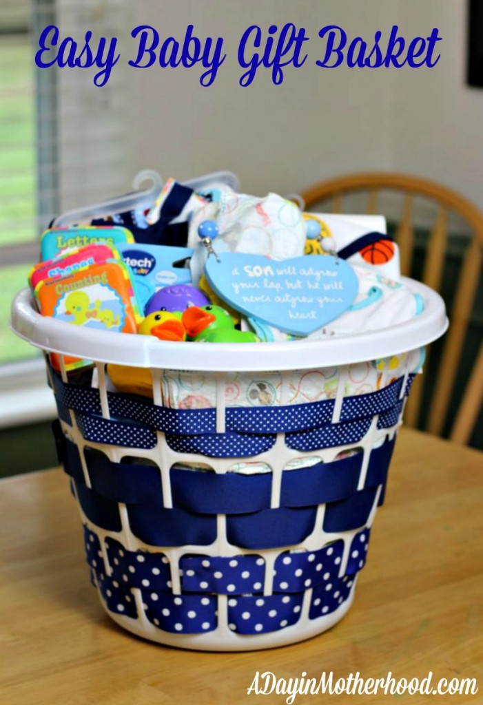 Baby Shower Gift Ideas Pinterest
 Easy Baby Gift Basket