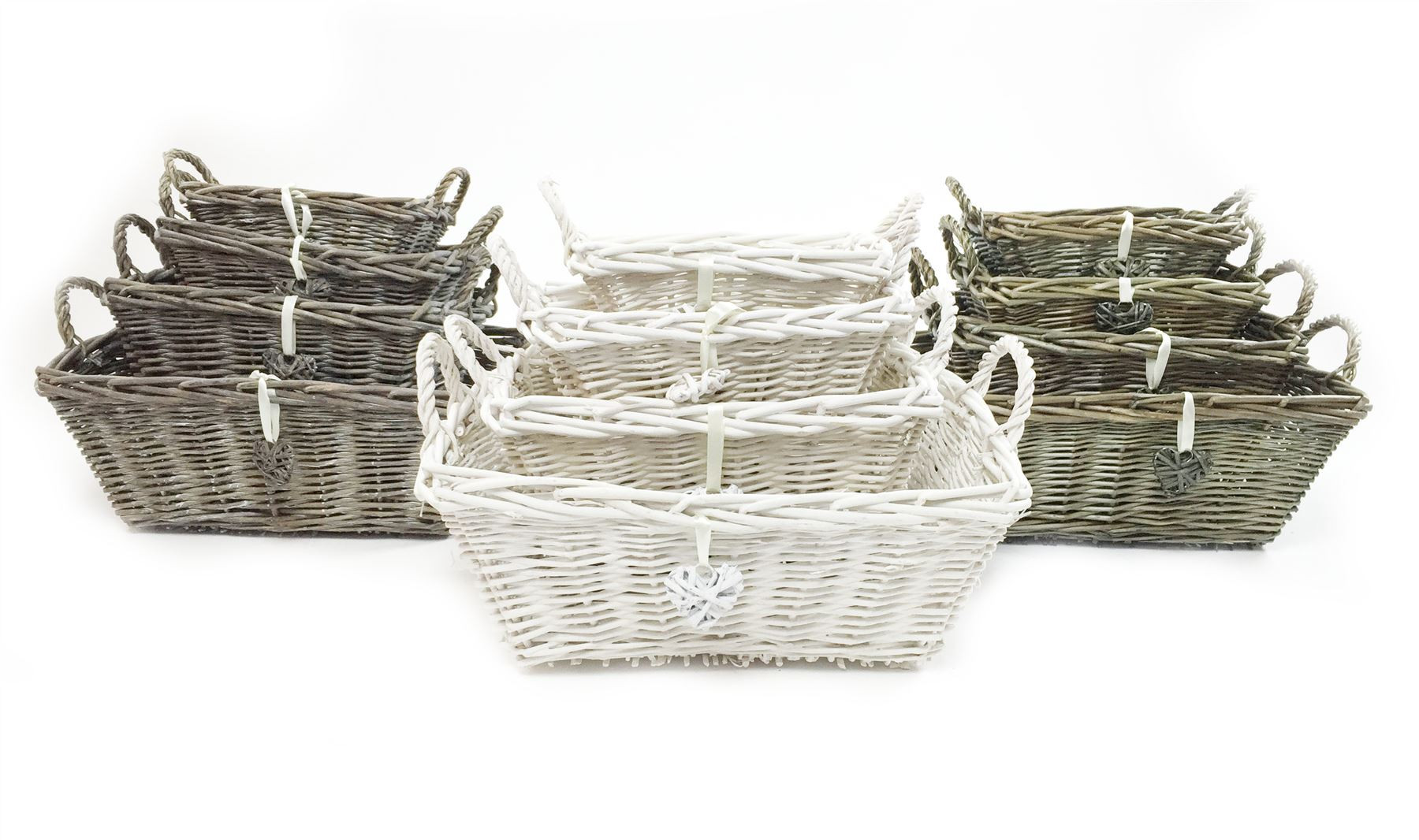 Best ideas about Baby Storage Basket
. Save or Pin White Grey Strong Shabby Chic Kitchen Baby Nursery Xmas Now.