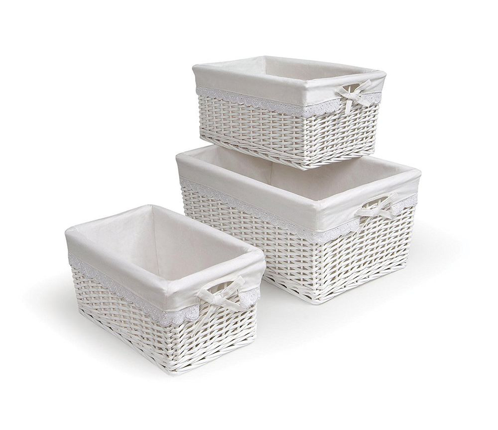 Best ideas about Baby Storage Basket
. Save or Pin Nursery Storage Organization Wicker Basket Set Baskets Now.
