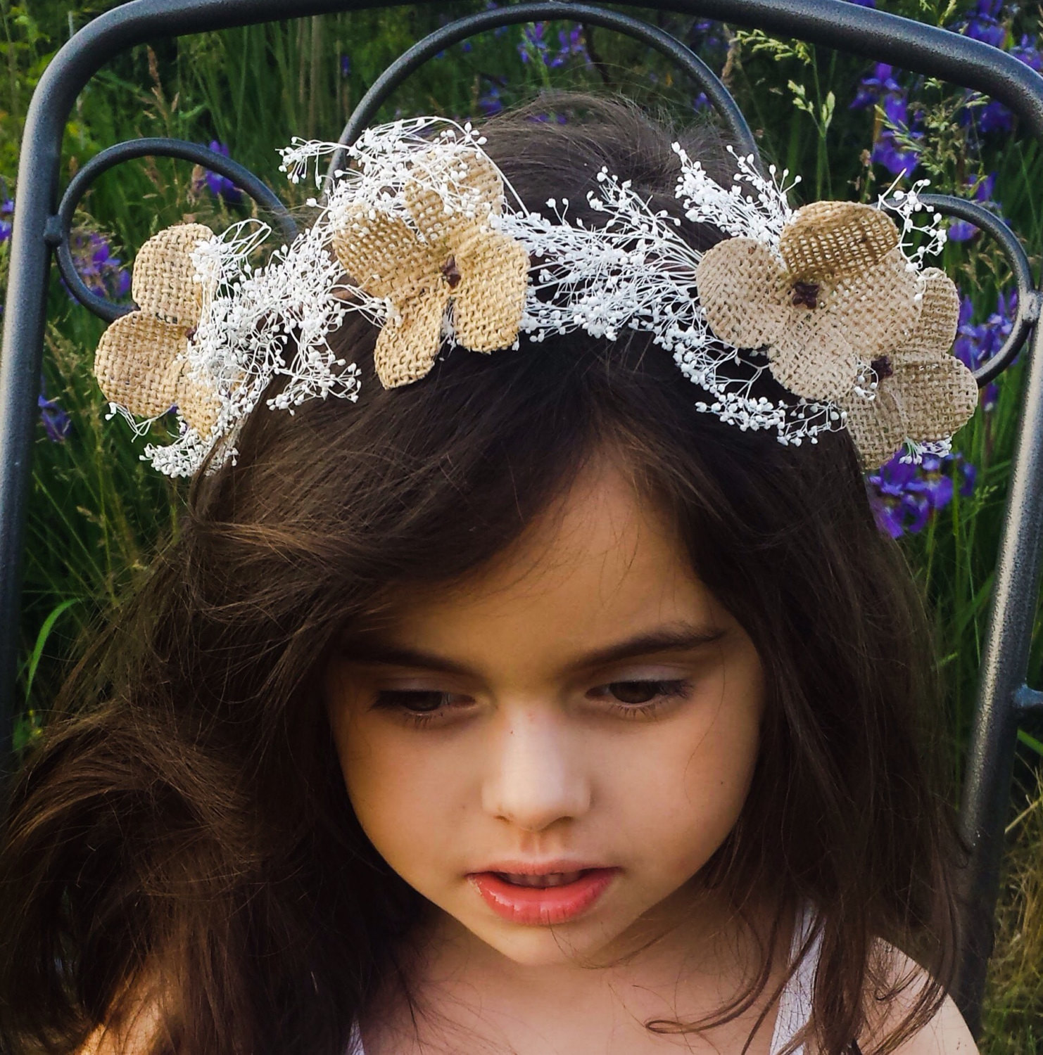 Best ideas about Baby'S Breath Flower Crown
. Save or Pin Girl s White Baby s Breath Flower Crown Headband Now.