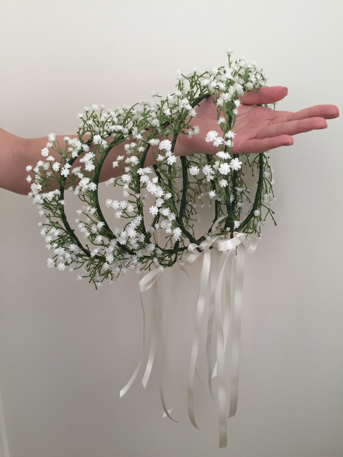 Best ideas about Baby'S Breath Flower Crown
. Save or Pin Baby s breath crown baby s breath flower girl crown Now.