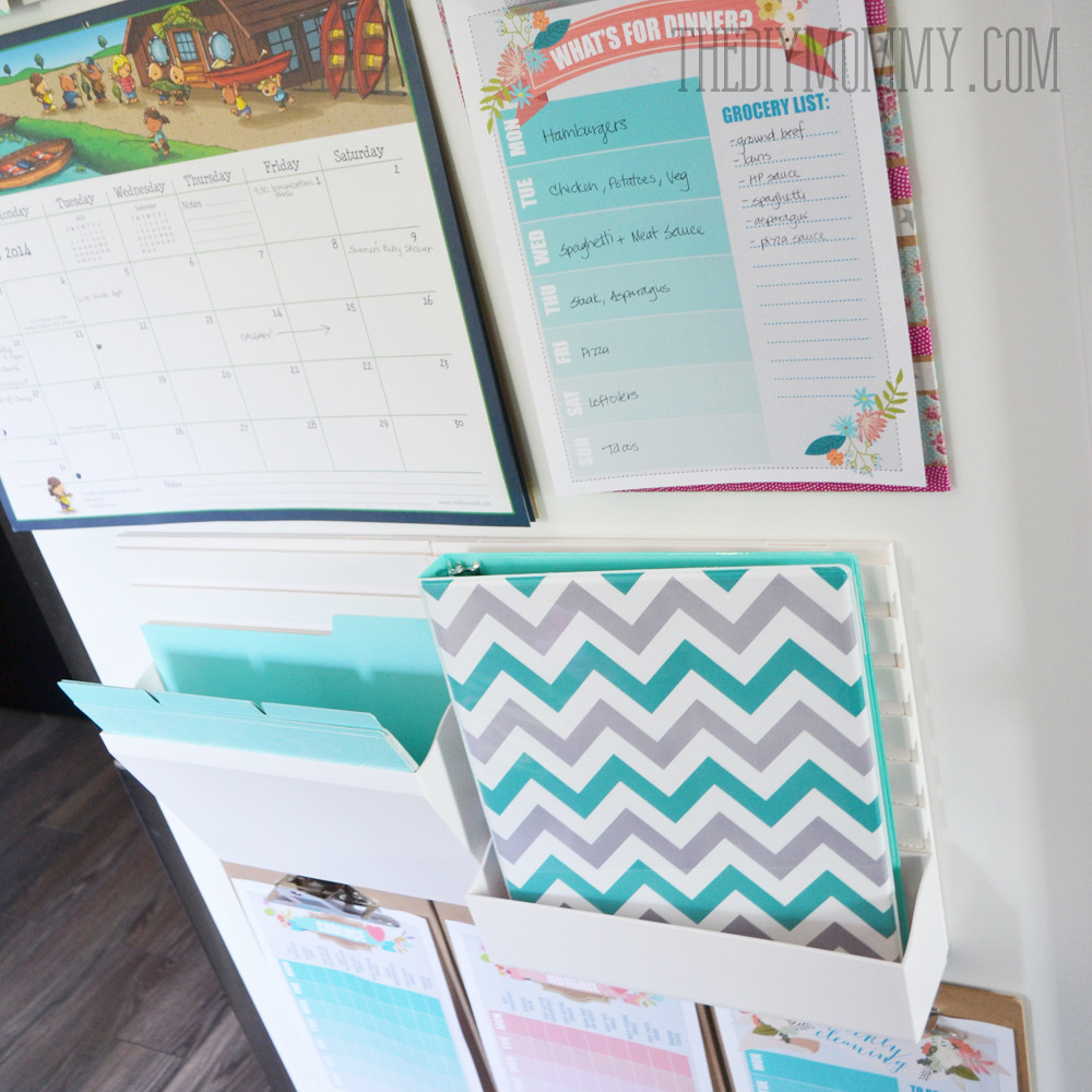 Back To School DIY Organization
 DIY Back To School Kitchen mand Centre from Staples